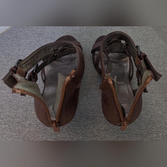 Denver Hayes leather strap sandals tan women's size 9 - Picture 5 of 6